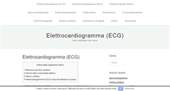 Desktop Screenshot of elettrocardiogramma.info